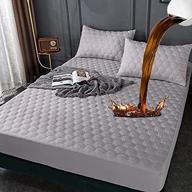 oaite waterproof mattress protector queen size - 100% waterproof, washable, noiseless & breathable mattress pad - vinyl free mattress topper : mattress cover logo