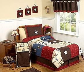 img 3 attached to 🤠 4pc Twin Set of Wild West Cowboy Western Children's Bedding
