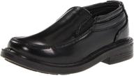 👞 deerstags lil brian boys' dress shoe - size 6-10, color black logo