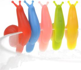 img 3 attached to 🐌 COSMOS Pack of 15 Snail-Shaped Silicone Tea Bag Holder Clips for Cups and Mugs