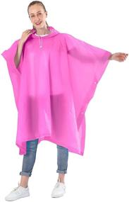 img 2 attached to 🧥 Ultimate Antvee Ponchos Packs for Stylish Adults - Drawstring included