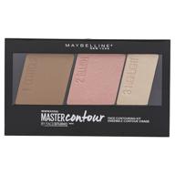 🎨 enhance your features with maybelline master contour face contouring kit – light to medium shade, 0.17 ounce logo