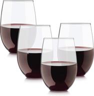 🍷 circleware stemless wine glasses downtown limited edition set of 4, 4 count (pack of 1) логотип