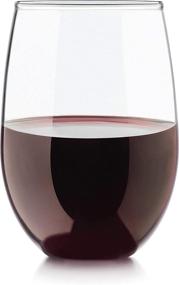 img 3 attached to 🍷 Circleware Stemless Wine Glasses Downtown Limited Edition Set of 4, 4 Count (Pack of 1)