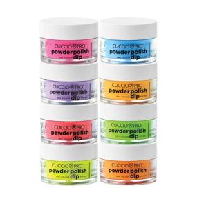 img 1 attached to Cuccio Pro Powder Polish Nail Colour Dip System - Funky Neons 8 X 0.5 Oz, 8count: Vibrant Nail Colors for Professional Nail Enthusiasts