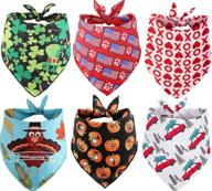 stylish boombone holiday dog bandanas: 6 pack set for medium to large dogs логотип