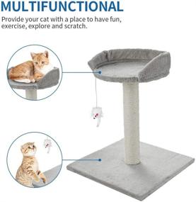 img 2 attached to 🐱 ScratchMe Cat Tree: Multi-Level Tower House Condo with Scratching Posts & Hammock for Medium & Small Cats - A Purrfect Delight!