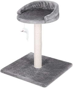 img 4 attached to 🐱 ScratchMe Cat Tree: Multi-Level Tower House Condo with Scratching Posts & Hammock for Medium & Small Cats - A Purrfect Delight!