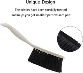 img 2 attached to 🧹 CQT Mini Dustpan and Brush Set: Efficient Cleaning Tool for Pet Hair & More - Home, Kitchen, Office, and Sofa Cleaning Kit, White (S001 White)