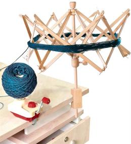 img 3 attached to 24&#34; Wooden Umbrella Swift Yarn Winder - Knitting Umbrella Holder, 1pcs Swift Yarn Winder