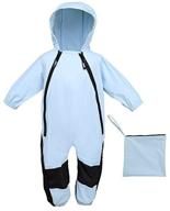 🌧️ ultimate protection: hapiu kids toddler rain suit muddy buddy waterproof coverall,original logo