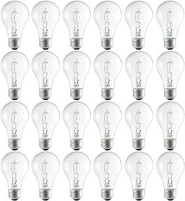 img 3 attached to 💡 Pack of 24 Philips 410506 40W Equivalent Dimmable A19 Halogen Clear Light Bulbs