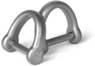 fegve titanium d-rings with screw shackle: versatile u-shaped key ring for diy leather craft purse, 1/2 inch strap compatible logo