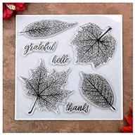 🍂 kwan crafts hello leaves thanks grateful clear stamps for diy scrapbooking and card making decoration logo