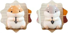 img 1 attached to 🐹 NUOBESTY Hamster Plush Toy: Adorable Stuffed Animal for Kids and Home Decor