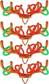 img 4 attached to Рождественский карнавал с надувными рогами северного оленя
