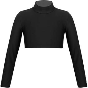 img 4 attached to Ranrann Sleeves Gymnastic Dancewear Self Tied Girls' Clothing