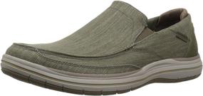 img 4 attached to 👞 Skechers Mens Elson Amster Navy Moccasin Loafers & Slip-Ons