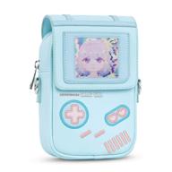 🎮 geekshare game girl crossbody bag backpacks: stylish, lightweight, and diy card slot for women логотип