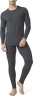 david archy мужской набор базового слоя на зиму с утепленной флисовой подкладкой - термо-длинные штаны и кофта логотип
