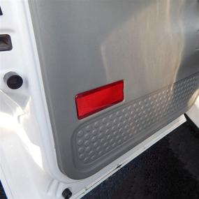img 4 attached to 🚪 Red Premium Interior Door Reflector Compatible with Ford (Fits 1999-2007 SuperDuty F250 F350 F450 F550 Super Duty & 2000-2005 Excursion)