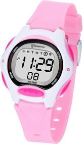 img 4 attached to Multi-functional Digital Waterproof Wristwatches for Girls