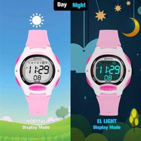 img 1 attached to Multi-functional Digital Waterproof Wristwatches for Girls