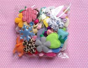 img 1 attached to Assorted Fabric Applique Scrapbooking Ribbon Flowers Bows Embellishment Sewing Craft Wedding Ornament - YYCRAFT Craft Mix Collection