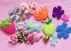 img 3 attached to Assorted Fabric Applique Scrapbooking Ribbon Flowers Bows Embellishment Sewing Craft Wedding Ornament - YYCRAFT Craft Mix Collection