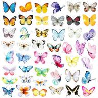 273pcs butterfly stickers for scrapbook, bulk vintage butterflies decoration multicolored cute stickers for scrapbooking, laptop, suitcase, diary, notebooks, album, journals, diy crafts (6 pack) - oiiki logo