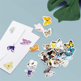 img 3 attached to 273PCS Butterfly Stickers for Scrapbook, Bulk Vintage Butterflies Decoration Multicolored Cute Stickers for Scrapbooking, Laptop, Suitcase, Diary, Notebooks, Album, Journals, DIY Crafts (6 Pack) - OIIKI