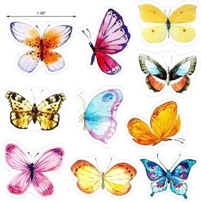 img 2 attached to 273PCS Butterfly Stickers for Scrapbook, Bulk Vintage Butterflies Decoration Multicolored Cute Stickers for Scrapbooking, Laptop, Suitcase, Diary, Notebooks, Album, Journals, DIY Crafts (6 Pack) - OIIKI