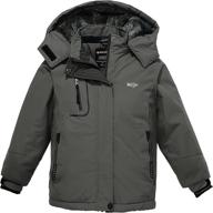 🧥 high-quality girl's waterproof ski jacket: stay warm, dry, and stylish with wantdo hooded fleece winter snow coat logo