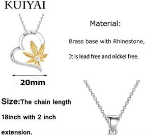 img 3 attached to 🌿 Best Buds Necklace: Premium Marijuana Weed Leaf Cannabis Jewelry Maple Leaf BFF Gift