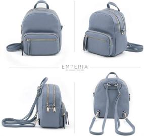 img 1 attached to 🎒 EMPERIA Convertible Leather Backpack Crossbody