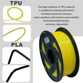 img 3 attached to TRONXY 3D Flexible TPU Filament - Vibrant Yellow Color (1 kg) 🎃