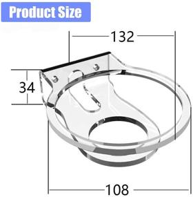 img 2 attached to 🔳 Прозрачный акриловый держатель/полка для установки на стену HomePod Mini Speaker - идеально подходит для подвешивания на стене или размещения на рабочем столе