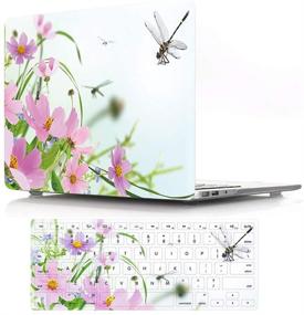 img 1 attached to 🌸 MacBook Air 11 inch Case A1370/A1465, Jiehb MacBook Protection Case & Keyboard Cover | Compatible with MacBook Air 11 inch Model: A1465/A1370 | Flower 16" | Improved SEO