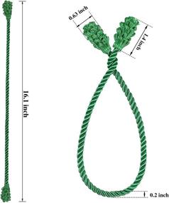 img 3 attached to 🎄 Shappy Christmas Garland Ties: Reusable, Flexible & Decorative Twist Ties for Garland, Banisters, and Home Decoration (Green, 12-Pack)
