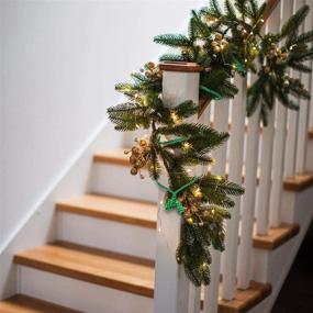 img 1 attached to 🎄 Shappy Christmas Garland Ties: Reusable, Flexible & Decorative Twist Ties for Garland, Banisters, and Home Decoration (Green, 12-Pack)