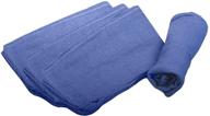 🛀 dukal sterile absorbent towels, 17x26 inches, pack of 8, blue - pre-washed 100% cotton or towels for medical facilities, latex-free logo