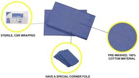 img 1 attached to 🛀 Dukal Sterile Absorbent Towels, 17x26 Inches, Pack of 8, Blue - Pre-Washed 100% Cotton OR Towels for Medical Facilities, Latex-Free