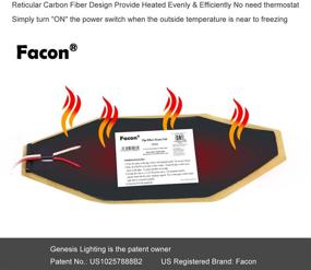 img 3 attached to 🔥 Facon 3x8 RV Elbow Pipe Heater Pad: Ultimate Heat Solution for 1-1/2" Elbow Pipes | 12V Tank Heater for RVs, Campers, Trailers, and Motorhomes | DC 12V-13.5V, 3 Pack