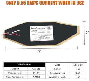 img 2 attached to 🔥 Facon 3x8 RV Elbow Pipe Heater Pad: Ultimate Heat Solution for 1-1/2" Elbow Pipes | 12V Tank Heater for RVs, Campers, Trailers, and Motorhomes | DC 12V-13.5V, 3 Pack