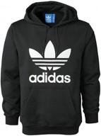 adidas originals trefoil black hoodie logo