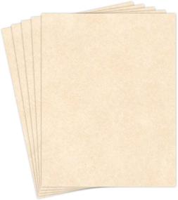 img 4 attached to 💌 Premium Natural Parchment Paper for Writing, Certificates, Menus, and Wedding Invitations - 24lb Bond, 8.5x11 Inches, 50 Sheets per Pack