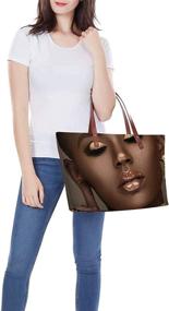 img 2 attached to FANCOSAN African American Handbags: Stylish Shoulder Bags & Wallets for Women