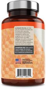 img 3 attached to 💪 Premium Quality CLA 1250mg Softgels (2 Pack) – Non-Stimulating Conjugated Linoleic Acid