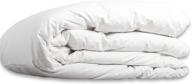 🔥 premium luxe white goose down comforter - 100% cotton, king/california king, white logo