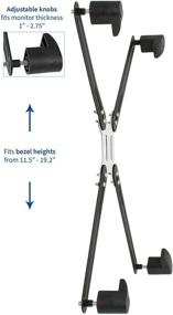 img 2 attached to Enhance Ergonomics with VIVO Adapter VESA Mount Kit: 20-30 inch LED LCD Monitor Screen, 75mm/100mm Bracket - Stand-VAD1